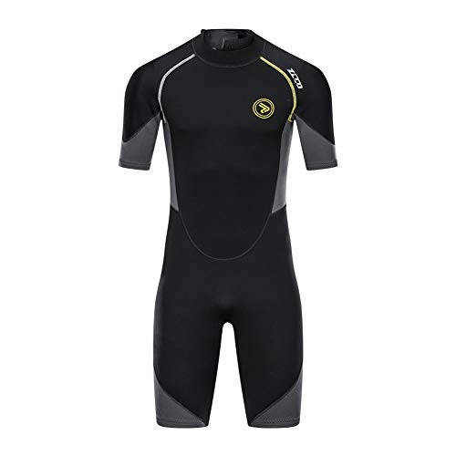 ZCCO Men's Wetsuits 1.5mm Premium Neoprene Back Zip Shorty Dive Skin for Spearfishing,Snorkeling, Surfing,Canoeing,Scuba Diving Suits(L) - Image 4