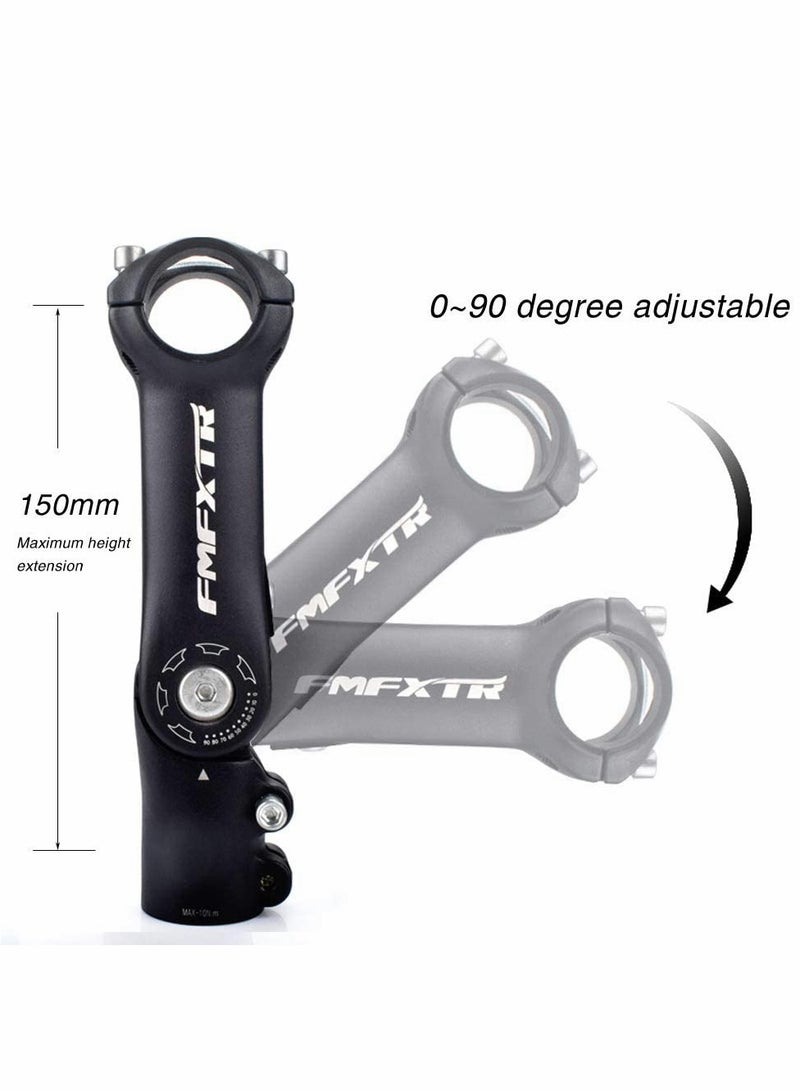 Captaintech Adjustable Bike Stem for 31.8mm(1.25) Handlebar, 0~90 Degree 90mm 110mm, Suitable BMX Most of Mountain Road - Image 4