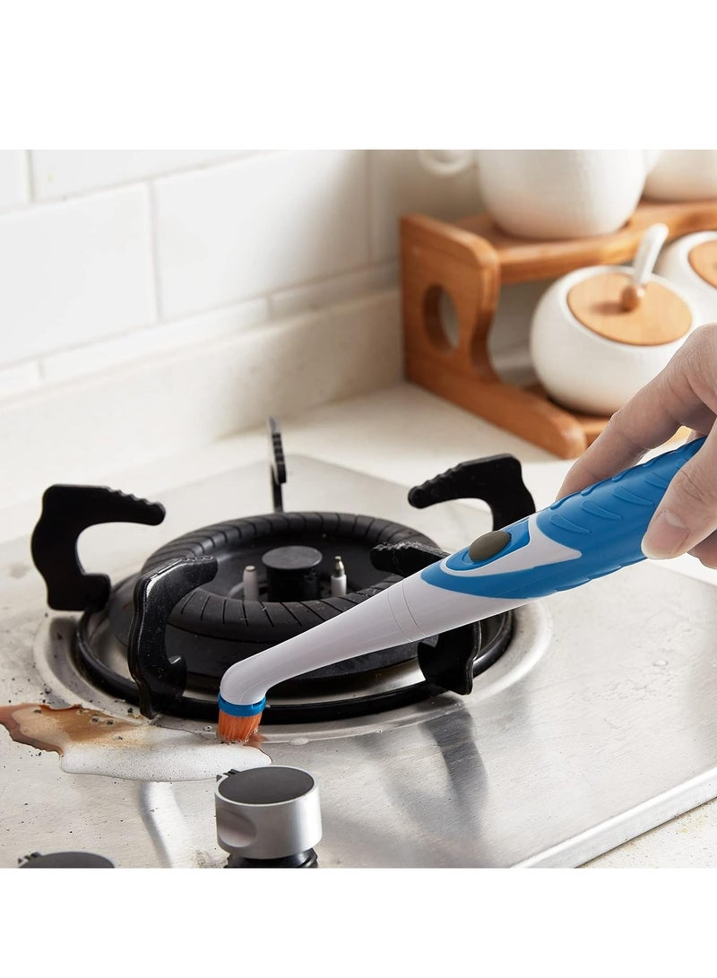 Electric Cleaning Brush with 4 in 1 Multiple Brush Heads, Indoor Household Cordless Motorized Brush for Bathroom Toilet Kitchen Tile Crevice  - Image 1