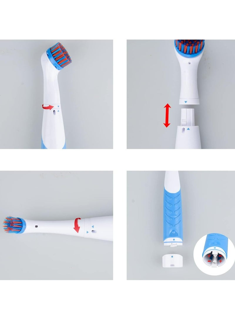 Electric Cleaning Brush with 4 in 1 Multiple Brush Heads, Indoor Household Cordless Motorized Brush for Bathroom Toilet Kitchen Tile Crevice  - Image 5