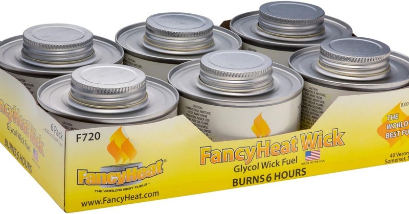 FancyHeat وقود صواني التسخين النظيف الاحتراق لمدة 6 ساعات من فانسي هيت مع أقل رائحة وسخام - عبوة من 6 قطع - Image 1