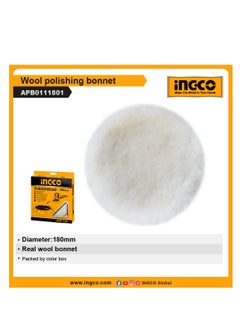 INGCO INGCO Wool Polishing Bonnet, 180mm Diameter, Real Wool - APB0111801  - Image 4