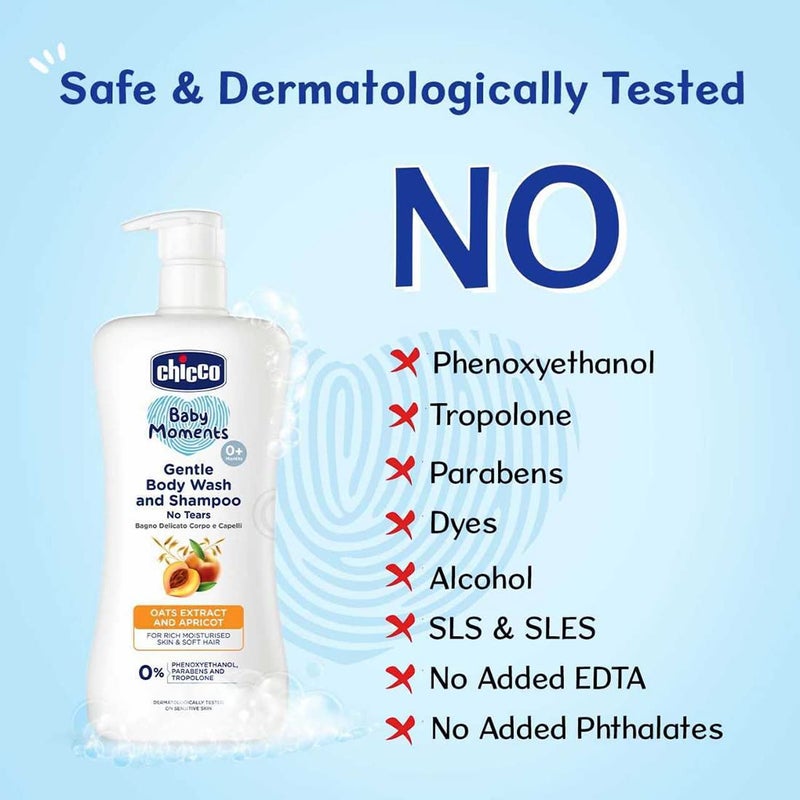 Chicco Baby Moments Gentle Body Wash and Shampoo (16.9 Fl Oz) - Image 4