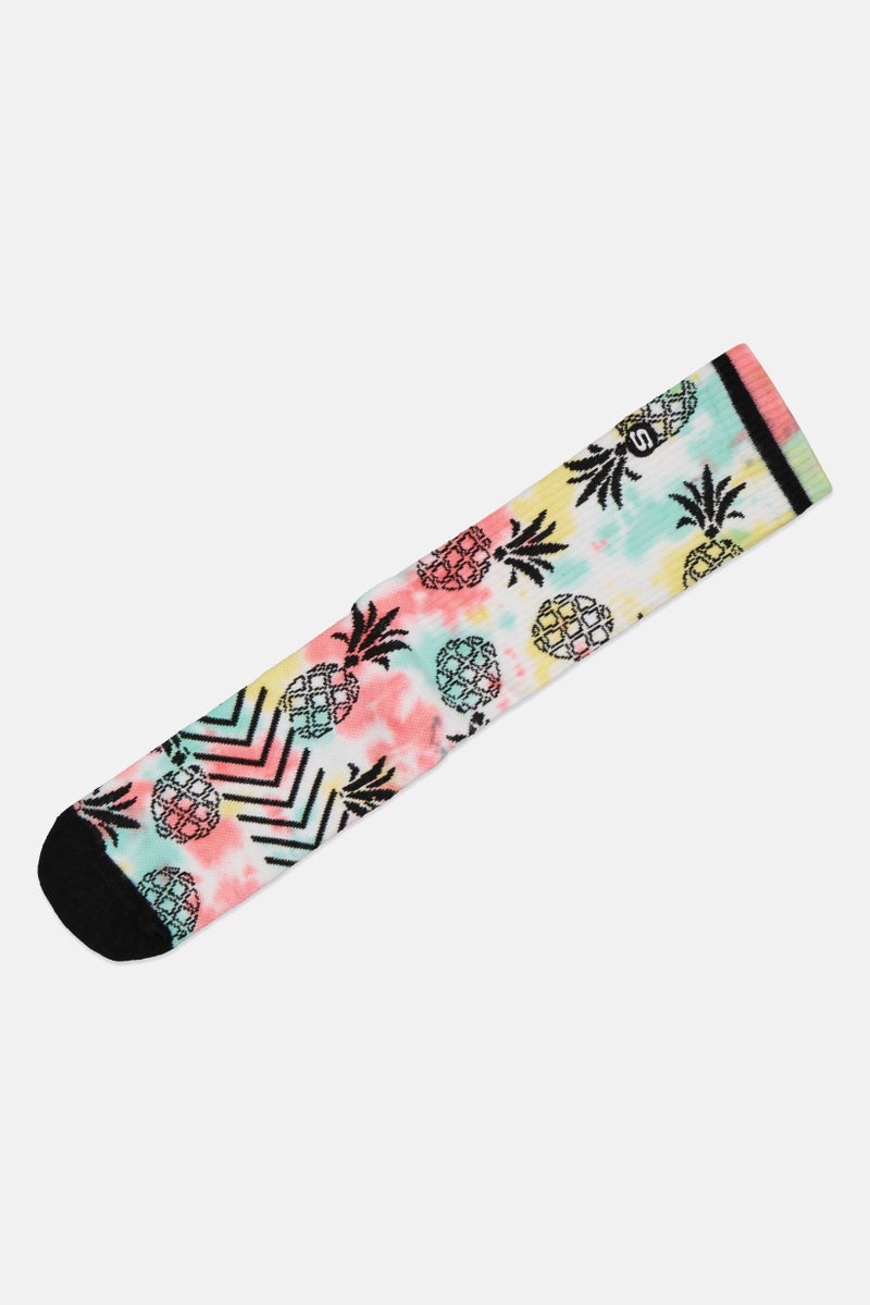 SKECHERS Men 1 Pair Brand Logo Crew Socks, Multicolor - Image 4