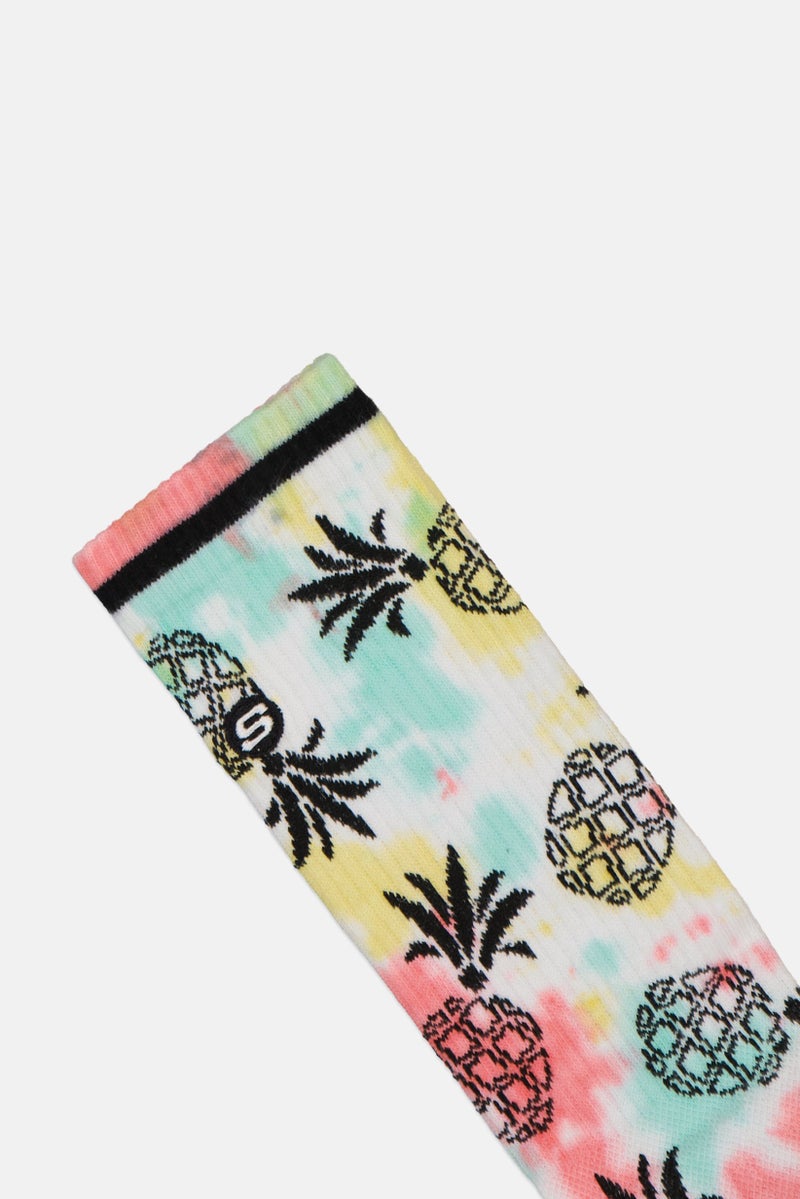 SKECHERS Men 1 Pair Brand Logo Crew Socks, Multicolor - Image 3