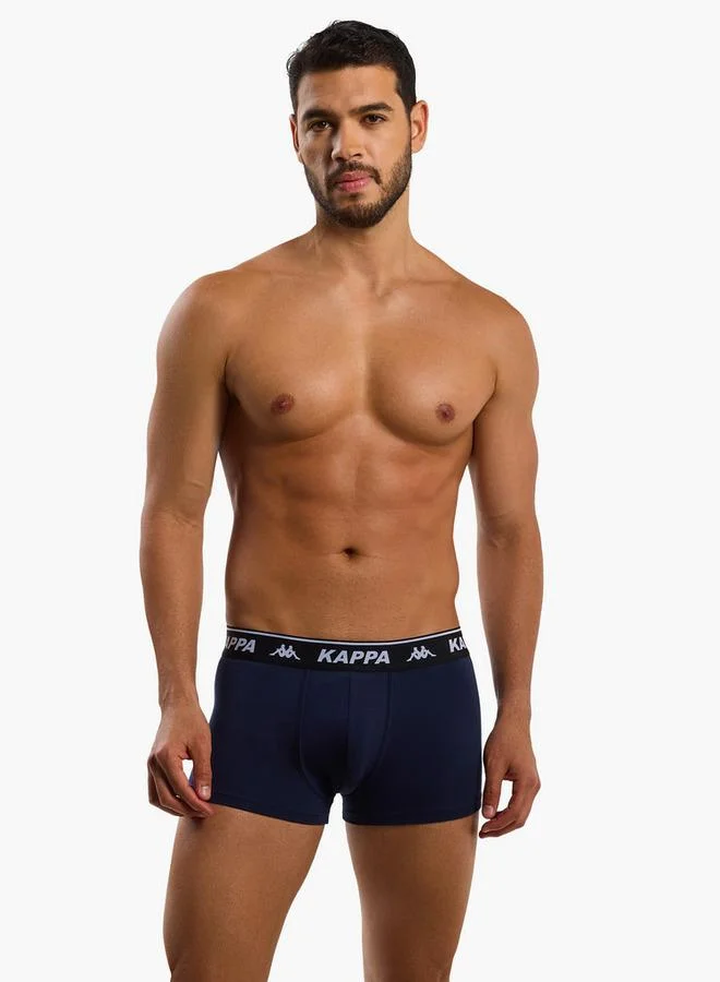 كابا Kappa Men Logo Print Trunks - Pack of 3