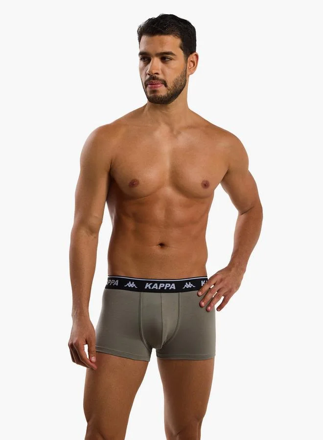 Kappa  Kappa Men Logo Print Trunks - Pack of 3 for Men | Best Price UAE