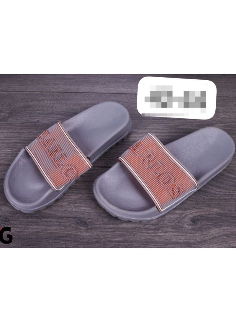 Gray rubber slippers for men and youth - Image 1