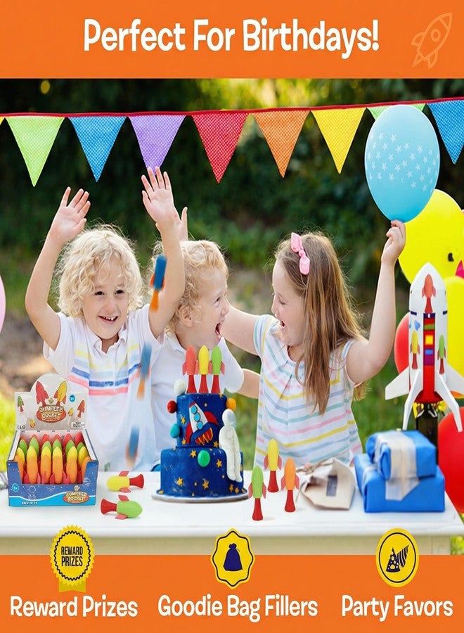 IPIDIPI TOYS Jumpeez Jumping Rocket – 24-Pack Spring Launcher Toys for Kids – Birthday Party Favors, Goodie Bag Stuffers, Classroom Prizes for Boys & Girls - Image 3