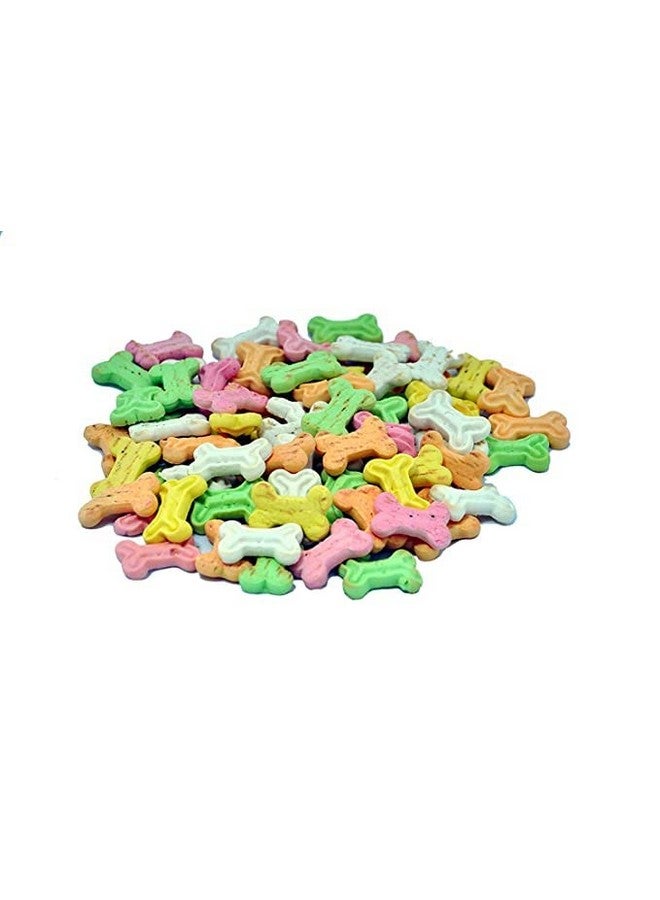 كجم من بسكويت العظام الطازج المخبوز بنكهات مختلفة للجراء والكلاب (متنوع الألوان) - Image 2