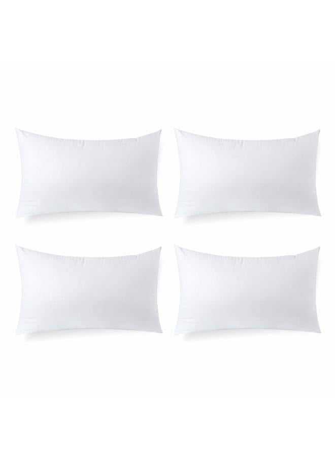 Calibrate Timing 4 Packs 12 x 20 Pillow Inserts, Hypoallergenic Lumbar Cushion Pillow Filler, Decorative Couch Pillows Stuffer 12 x 20 inches - Image 1