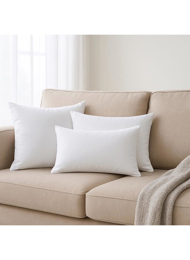 Calibrate Timing 4 Packs 12 x 20 Pillow Inserts, Hypoallergenic Lumbar Cushion Pillow Filler, Decorative Couch Pillows Stuffer 12 x 20 inches - Image 3