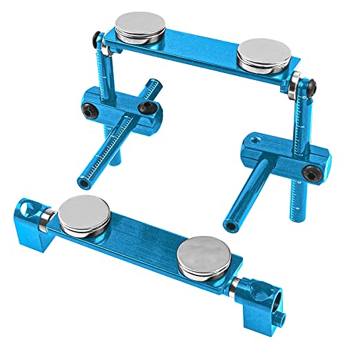 Share Goo 1Set ShareGoo RC Magnetic Body Post Stealth Invisible Body Shell Mount Column Kit Compatible with HSP Sakura D3 XIS Himoto HPI Tamiya TT01 TT02 110 RC Touring Car Drift Car Blue - Image 1
