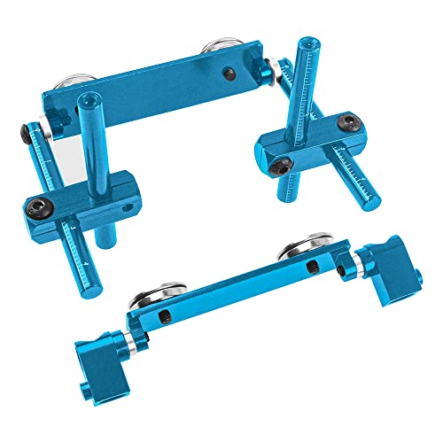 Share Goo 1Set ShareGoo RC Magnetic Body Post Stealth Invisible Body Shell Mount Column Kit Compatible with HSP Sakura D3 XIS Himoto HPI Tamiya TT01 TT02 110 RC Touring Car Drift Car Blue - Image 5