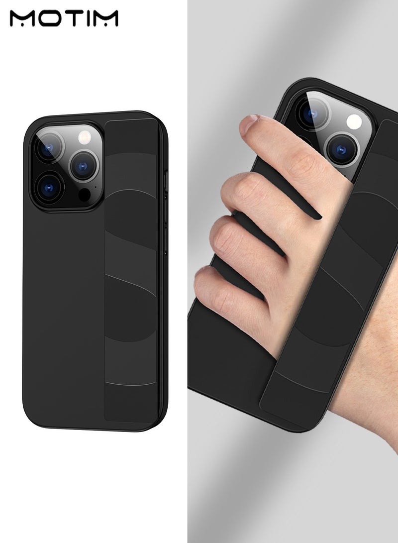 Motim Iphone 16 Pro/16 Pro Max Silicone Case with Standing Grip, Silicone Wrist Strap Design, Premium Shockproof, Soft Touch, Durable Protection  - Image 2