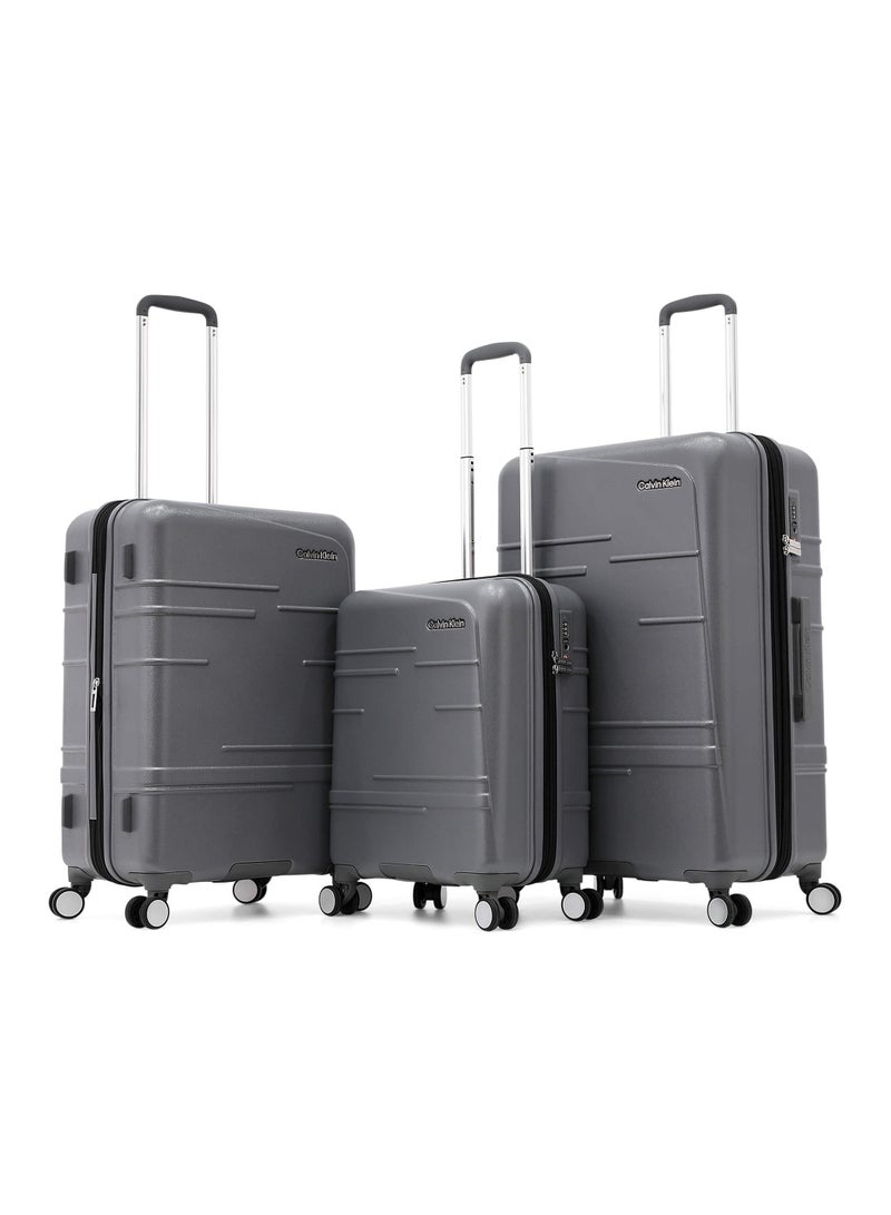 Calvin Klein 3-Piece Hardshell Luggage Set with Spinner Wheels, TSA Lock - Expandable Suitcase Trolley for Travel - Image 1