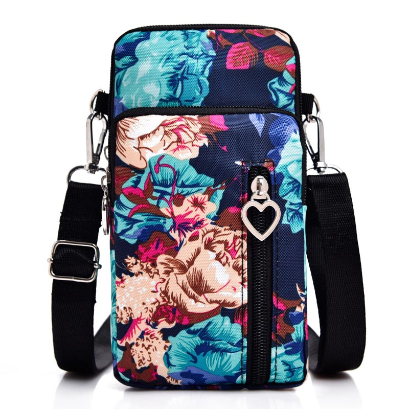 JANKS Crossbody Wallet Phone Bag for Women, Nylon Small Crossbody Shoulder Bag Arm Bag, Cell Phone Purse, Mini Wallet with Adjustable Strap - Image 1