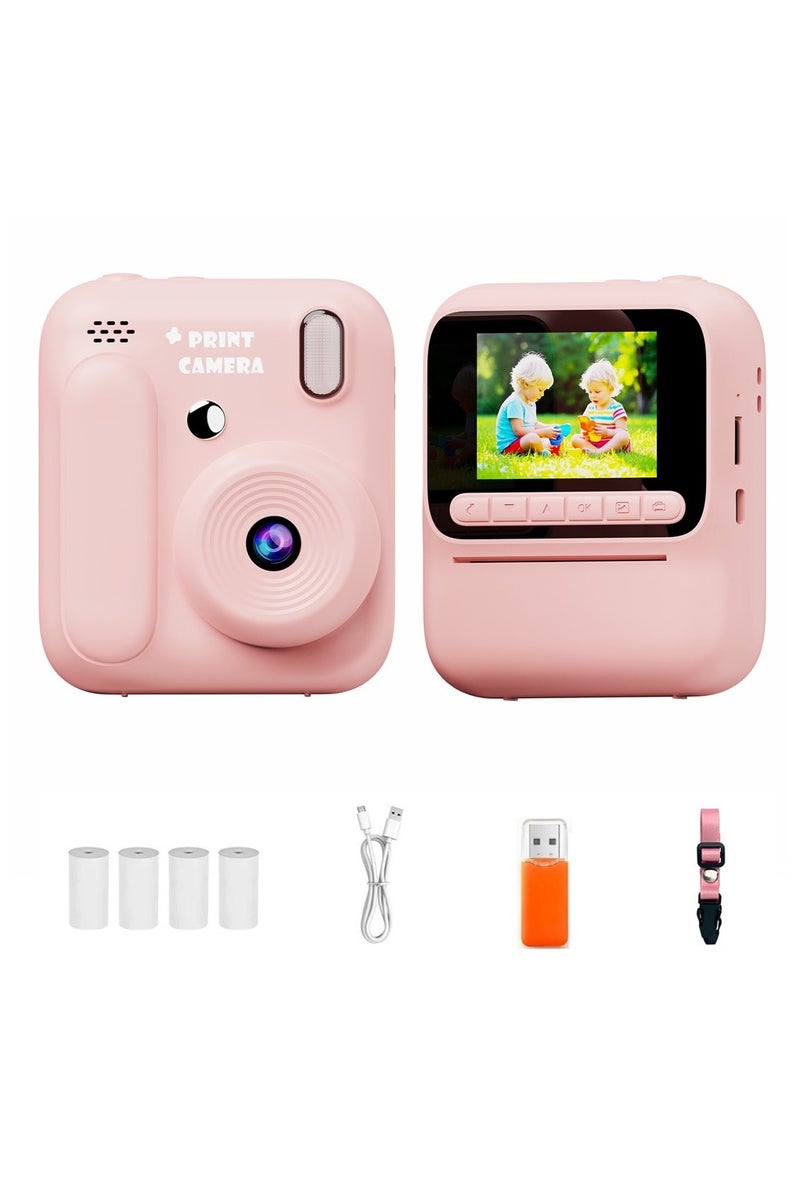 BlueFire Kids Instant Print Camera 4800W HD, 2.4" IPS Display, 1080p Video, Thermal Printing, Games, MP3, 3H Battery, 128GB Expandable – Perfect Gift for Children - Image 2