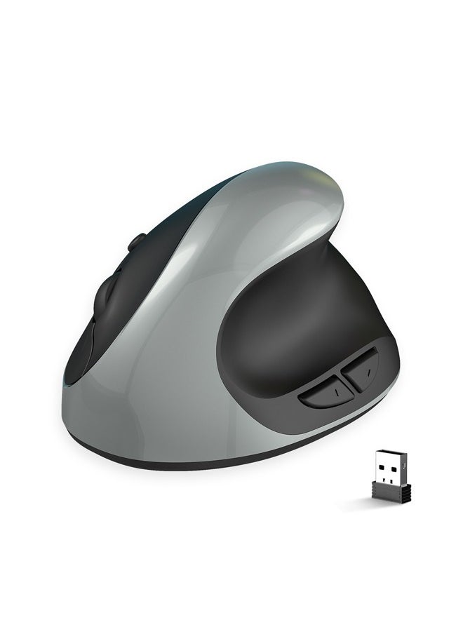Rock Pow - 2.4G Wireles Vertical Mouse Ergonomic Mice 3-gear Adjustable DPI Compatible with PC laptop MacBook - Image 1