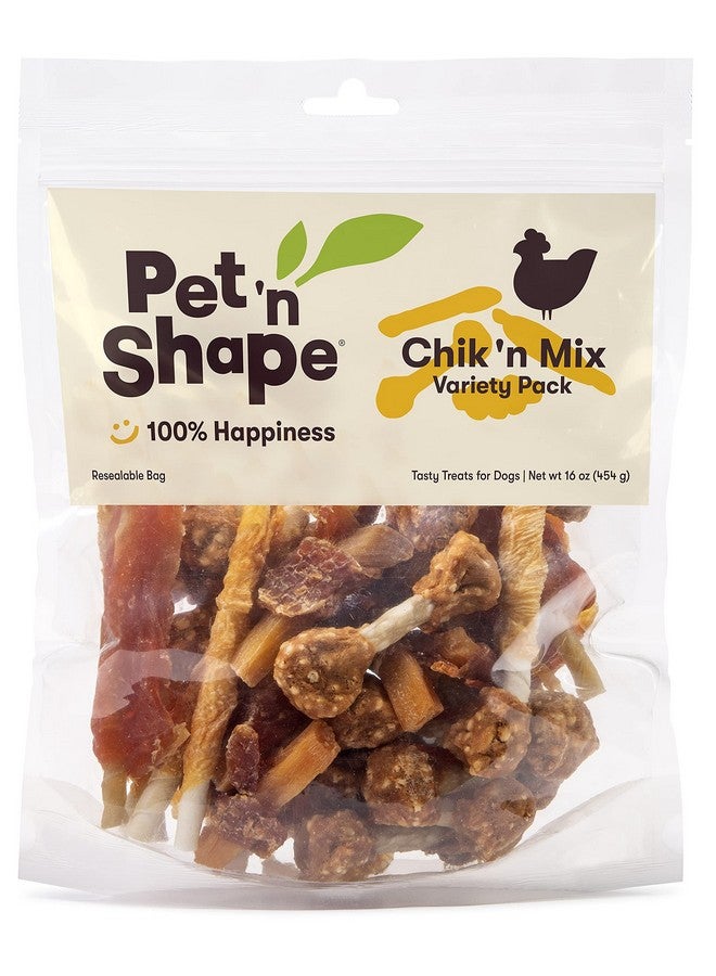Pet 'n Shape Pet ‘N Shape  Chik ‘N Mix Variety Pack  Natural Chicken Puppy Treat Mix, Dog Rewards And Snacks  16 Ounces - Image 1