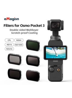 aMagisn فلاتر ممتازة وعدسة واقية من aMagisn لـ DJI Osmo Pocket 3 - الملحقات الأساسية لكاميرات الحركة (ND16/64/256/1000+ CPL)  - Image 3