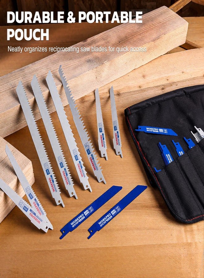 ووركبرو مجموعة شفرات المنشار الترددي WORKPRO المكونة من 32 قطعة - شفرات منشار معدنية/خشبية، شفرات منشار تقليم مع حقيبة تنظيم - Image 5