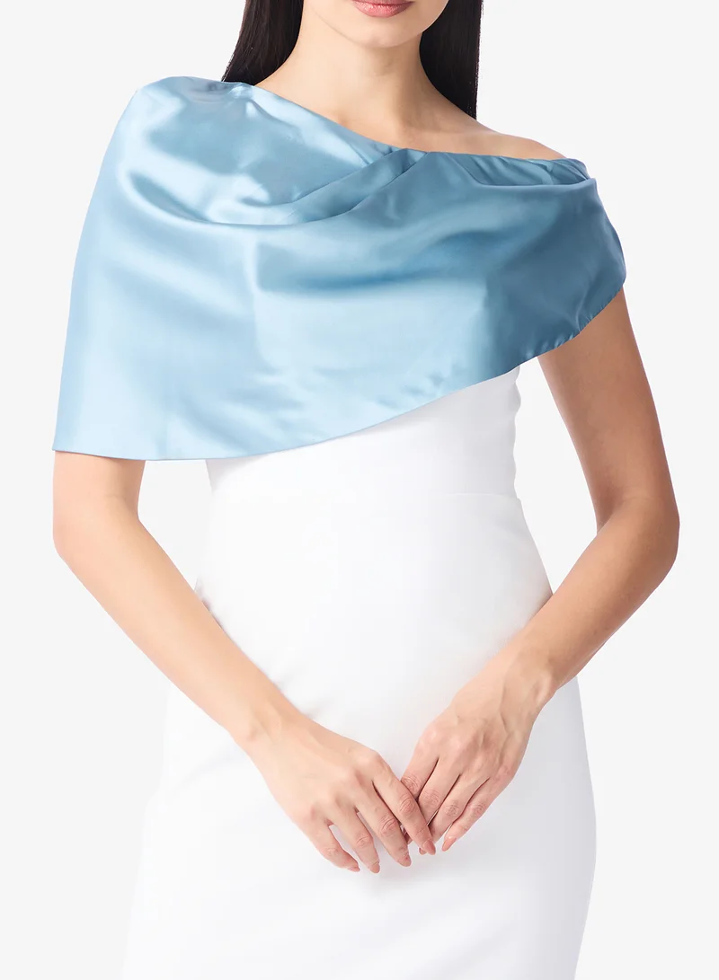 Namshi x  Assymetric Shoulder Draped Two Tone Dress for Women | Best Price UAE