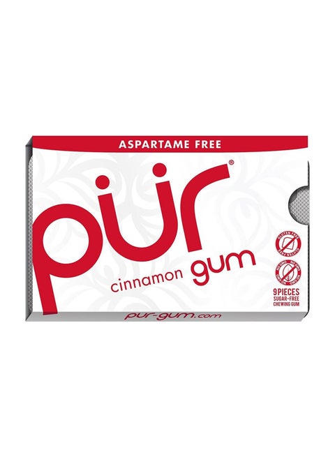 علكة القرفة الخالية من الأسبارتام والسكر مع زيلتول 9 قطع