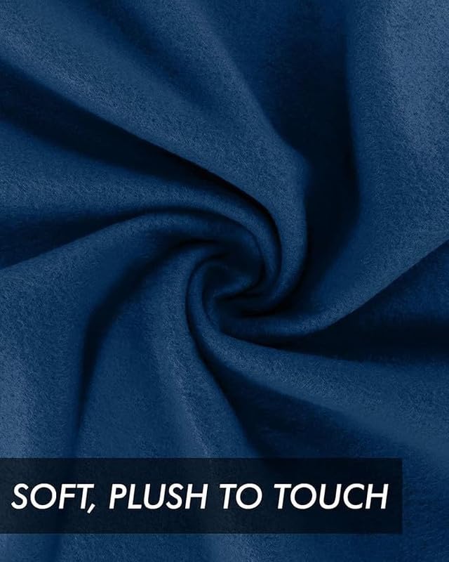 Purav Light Double Bed Fleece Blanket Soft, Lightweight,Woolen, Winter & Traveling Blanket Ideal AC & All-Season Polar Fleece- 90 X 90- Pack of 5, Blue - Image 2