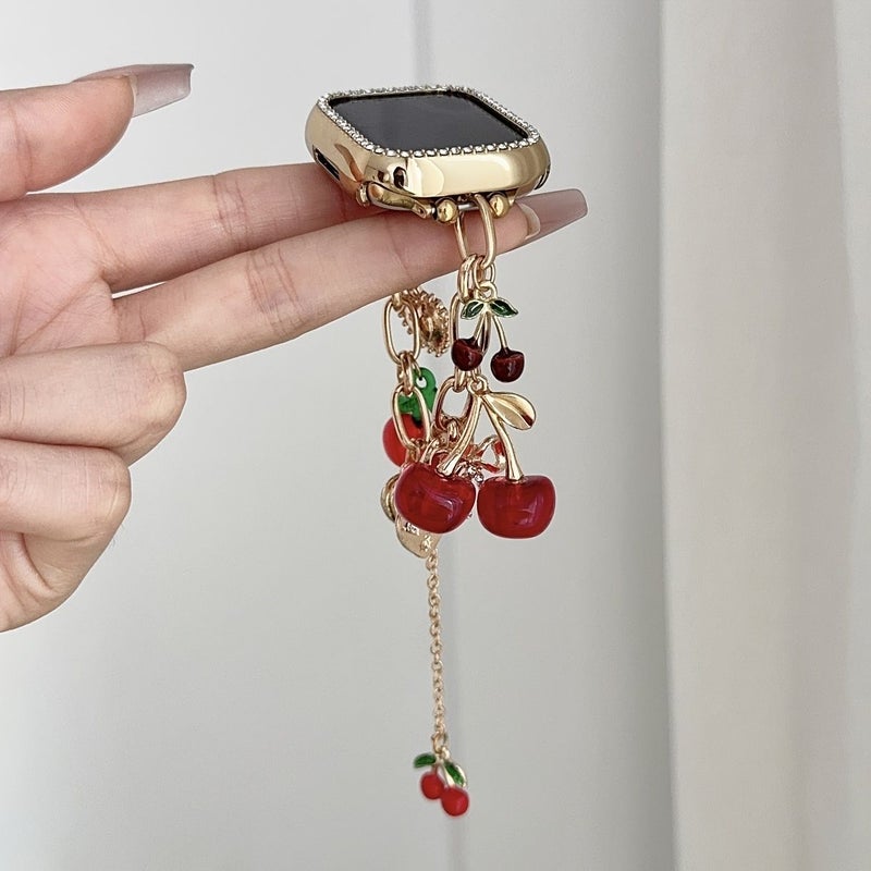 Golden Bow Cherry Adjustable Bracelet for Apple Watch Band 38 41 42mm S10 S11 Women - Image 4