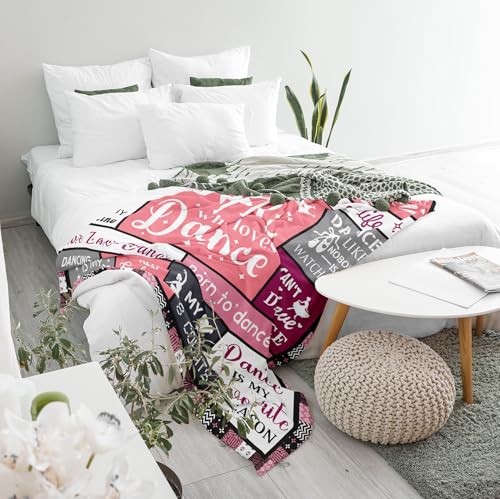 Zolumy Dance Recital Gifts for Girls Blanket 60"x50", Dancer Gifts, Gifts for Dancers, Ballet Gifts for Girls 8-12, Dancing Stuff/Accessories, Dance Competition Must Haves Soft Warm Throw - Image 4