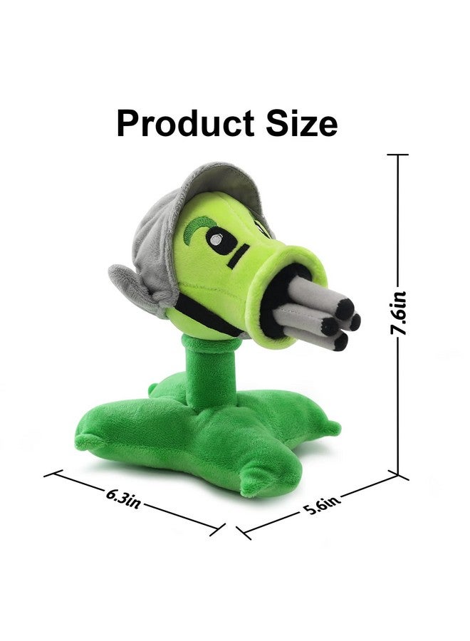 1 Pc Pvz Plants Plush Toy,Stuffed Soft Doll Peashooter Plush Toy,Great Gift For Halloween & Christmas
