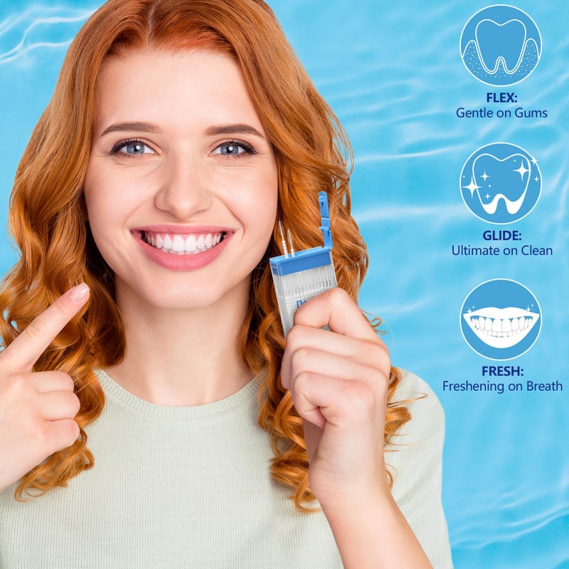 DanTicy Brushpicks Interdental Toothpicks,Soft Bristle Dental Floss Picks Toothpicks,Helps Removes Plaque and Debris Between Your Teeth 600PCS (Pack of 5) - Image 2