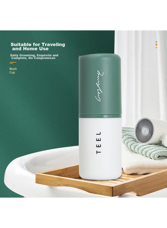 Jajalin Travel Toiletry Cup Set With 2 Detachable Toothbrush Cups, Creative Simple Toothbrush Holder Box For Travel - Image 5