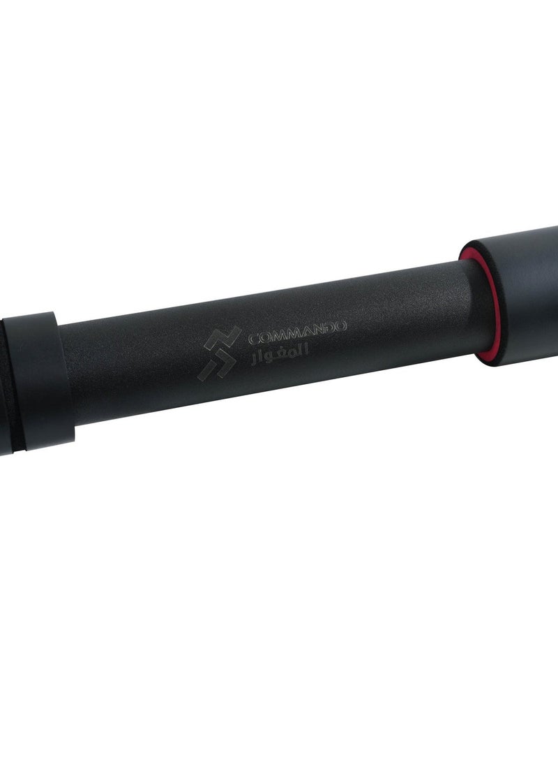 COMMANDO Adjustable Pull-Up Bar for Upper Body Workouts, 90-120cm Width, 150kg Capacity - Image 3