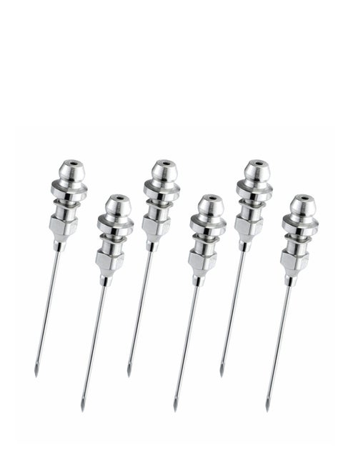 Bearing Grease Injector Kit with Removable Needles - 6-Piece Grease Dispenser for Precision Injection into Sealed Bearings and CV Joints, Ideal for Automotive and Machinery Maintenance