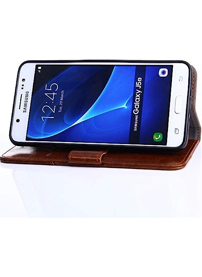 HuHa - HuHa Case Cover Compatible For OnePlus 8T Geometric Stitching Horizontal Flip TPU + PU Leather Case with Holder & Card Slots & Wallet Blue - Image 1