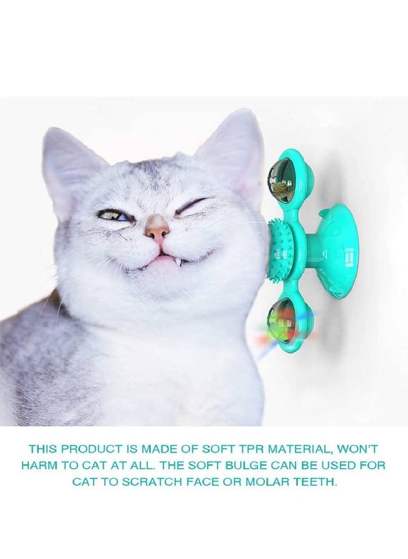 Interactive Cat Toys with Suction Cup, Windmill Cats Toy Soft Scratch Hair Brush Silicone Transparent Ball Washable Cat Grooming Shedding Massage for Pet Cats (Multicolor) - pzsku/Z3A041E7C744CC3C69889Z/45/_/1702903164/c5b90039-e4f5-4239-b16c-d2d4266e3690