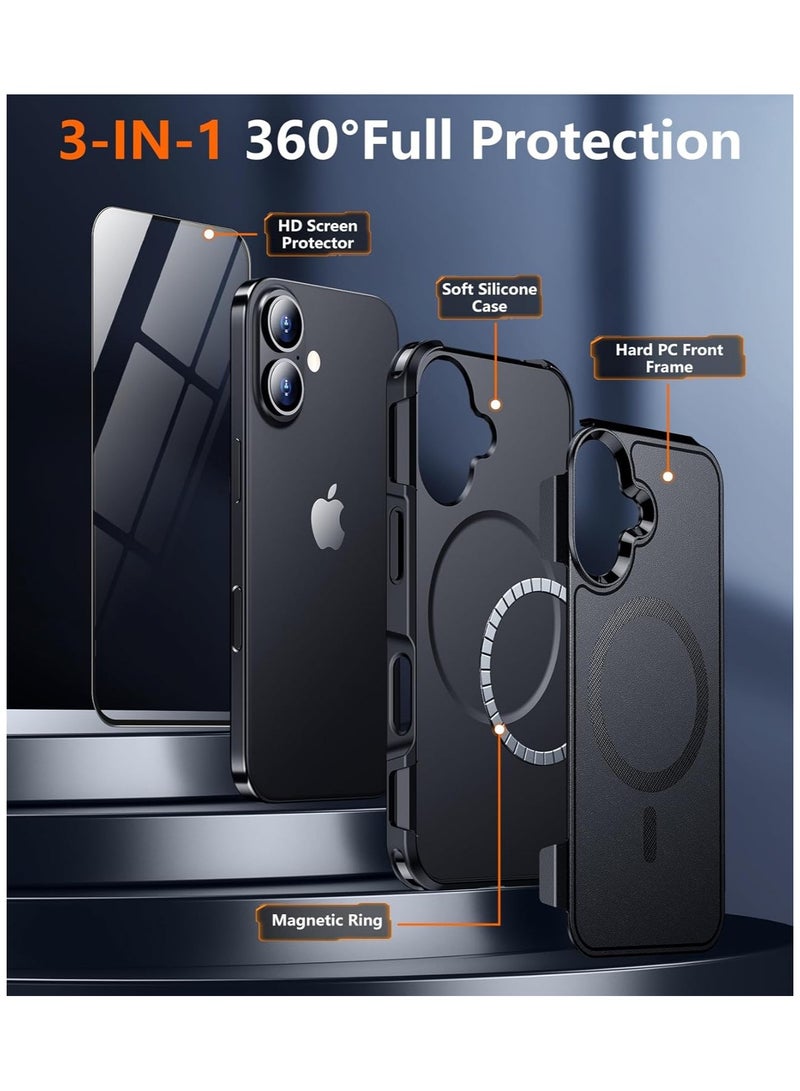 general Magnetic phone case for iphone 16, 【Compatible with Magsafe】【Military Grade Drop Protection】 Drop Proof Heavy Duty Rugged Shock Resistant Phone Case for Phone 16 (6.1) - Image 4