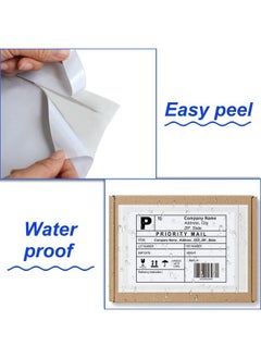 MFLABEL Clear Adhesive Top Loading Packing List 7.5 X 5.5 Shipping Label Envelopes Pouches 100Pcs  - Image 4