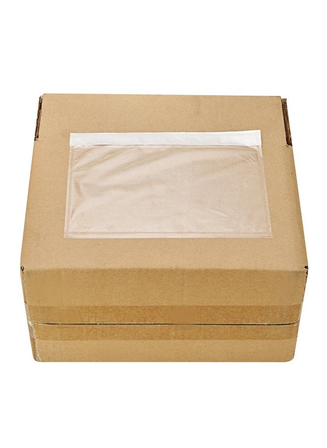 MFLABEL - Clear Adhesive Top Loading Packing List 7.5 X 5.5 Shipping Label Envelopes Pouches 100Pcs - Image 1