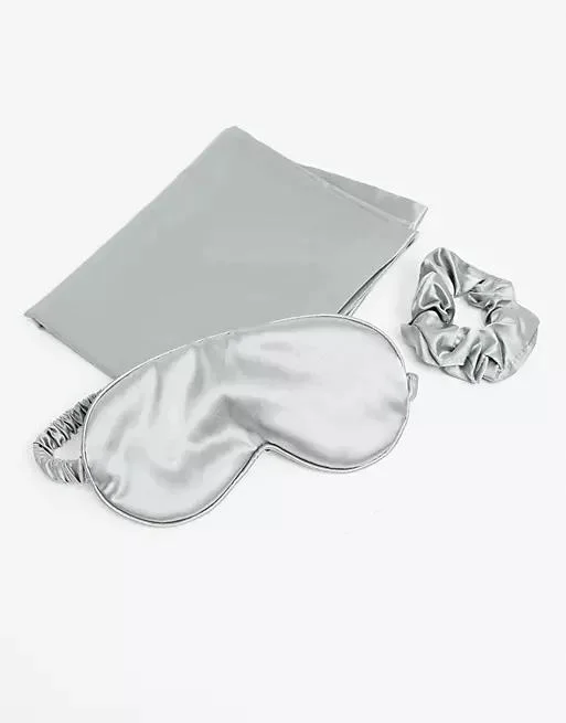Quesera  100% Mulberry Silk 22 Momme Envelope Luxury Pillowcase set with Both Sides Premium Grade 6A Silk,600 Thread Count with mulberry silk Eye Mask and a Scrunchy  | Best Price UAE