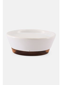 Muy Mucho Stoneware Soap Holder 10,5 x 3 cm, White  - Image 1