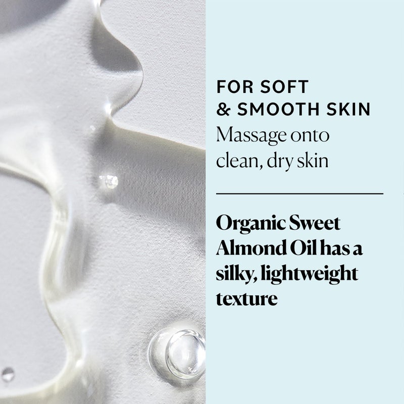 Sky Organics - Organic Sweet Almond Oil, 16 fl oz - Soft & Soothe Oil - Skin Moisturizer - Silky, Lightweight Texture - 100% Pure - Non-Greasy - Natural, Vegan, & Cruelty Free - Beauty & Self Care - Image 3