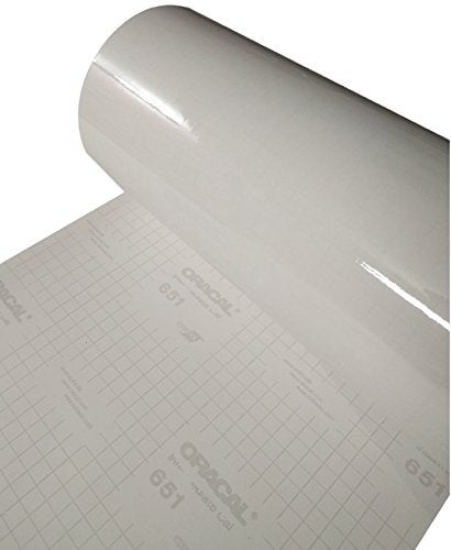 ORACAL 651 Clear Transparent Glossy Permanent Adhesive Vinyl 12 x 10ft