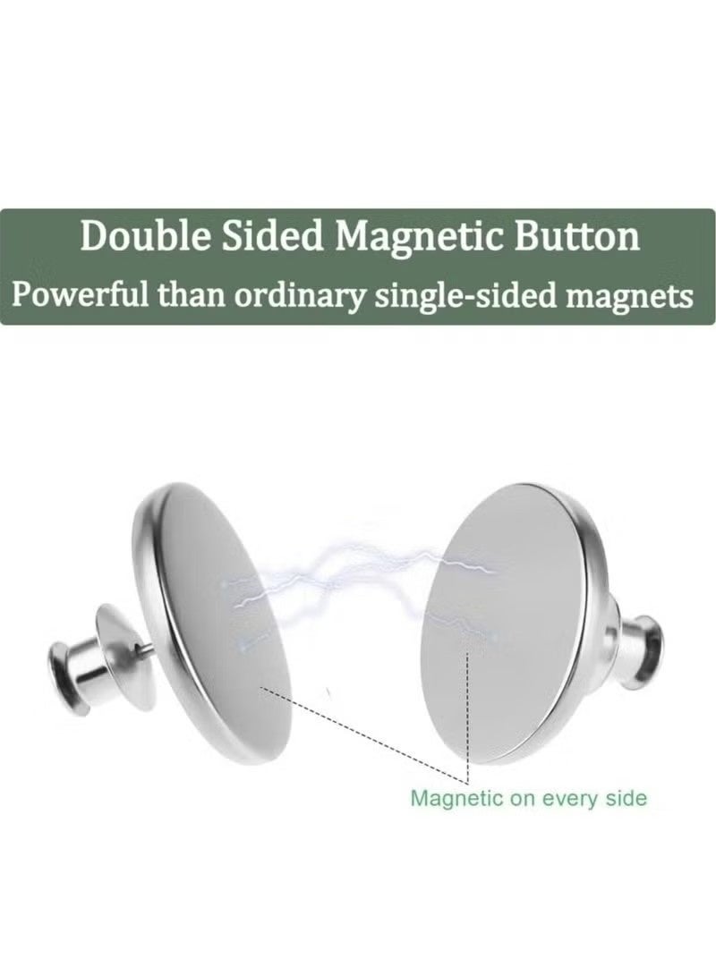 16 Pairs Double-Sided Magnetic Curtain Clips for Light Control, Ideal for Home, Bedroom, and Office - Image 5