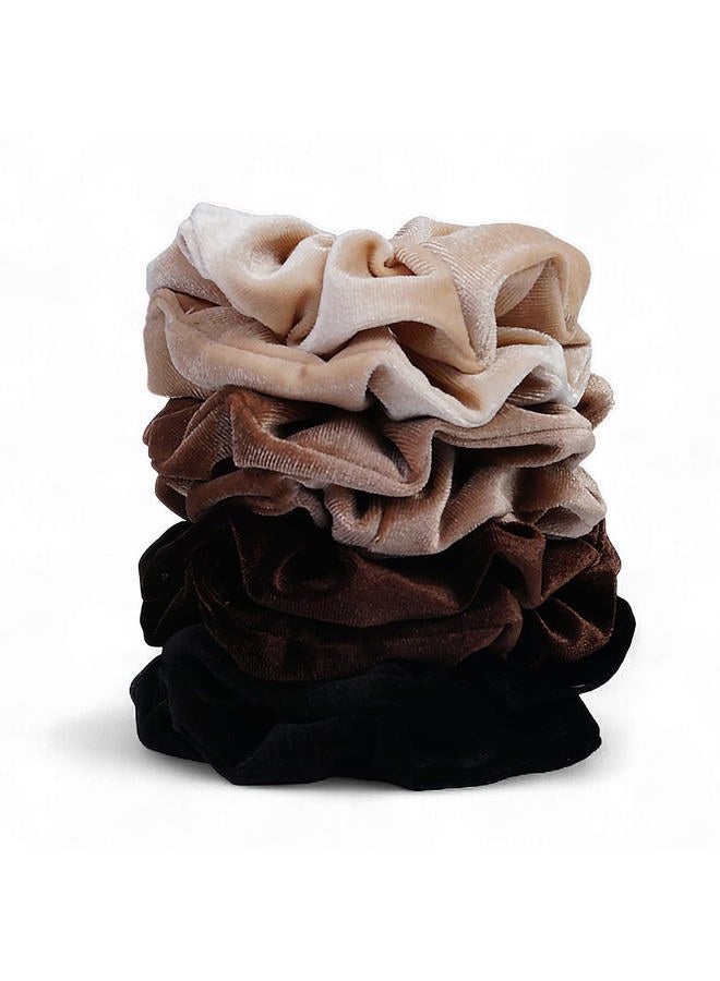 SEVEN STYLE 36 Pcs Hair Scrunchies Velvet Elastic Hair Bands Scrunchy Hair Ties Ropes Scrunchie for Women or Girls Hair Accessories - 36 Assorted Colors Scrunchies (36 PCS Velvet Hair Scrunchies) - Image 1