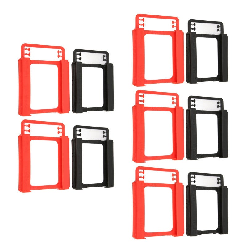 Hard Drive Bracket 10pcs Pack Tool Free - High Compatibility 2.5in Drive Mount for 2.5in SSD HDD Installation - Image 1