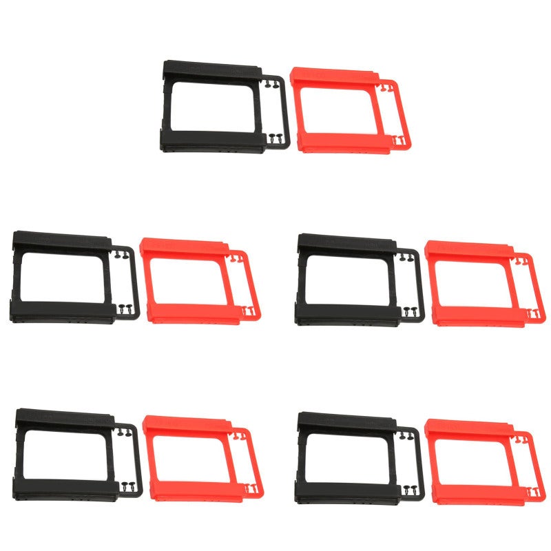 Hard Drive Bracket 10pcs Pack Tool Free - High Compatibility 2.5in Drive Mount for 2.5in SSD HDD Installation - Image 5