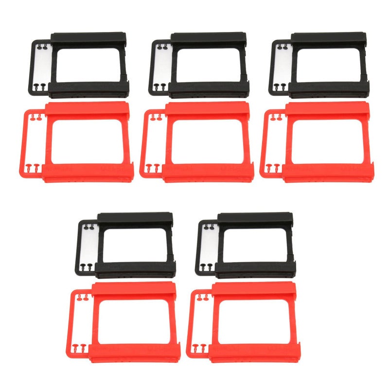 Hard Drive Bracket 10pcs Pack Tool Free - High Compatibility 2.5in Drive Mount for 2.5in SSD HDD Installation - Image 4
